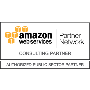 The logo for amazon web services and partner network